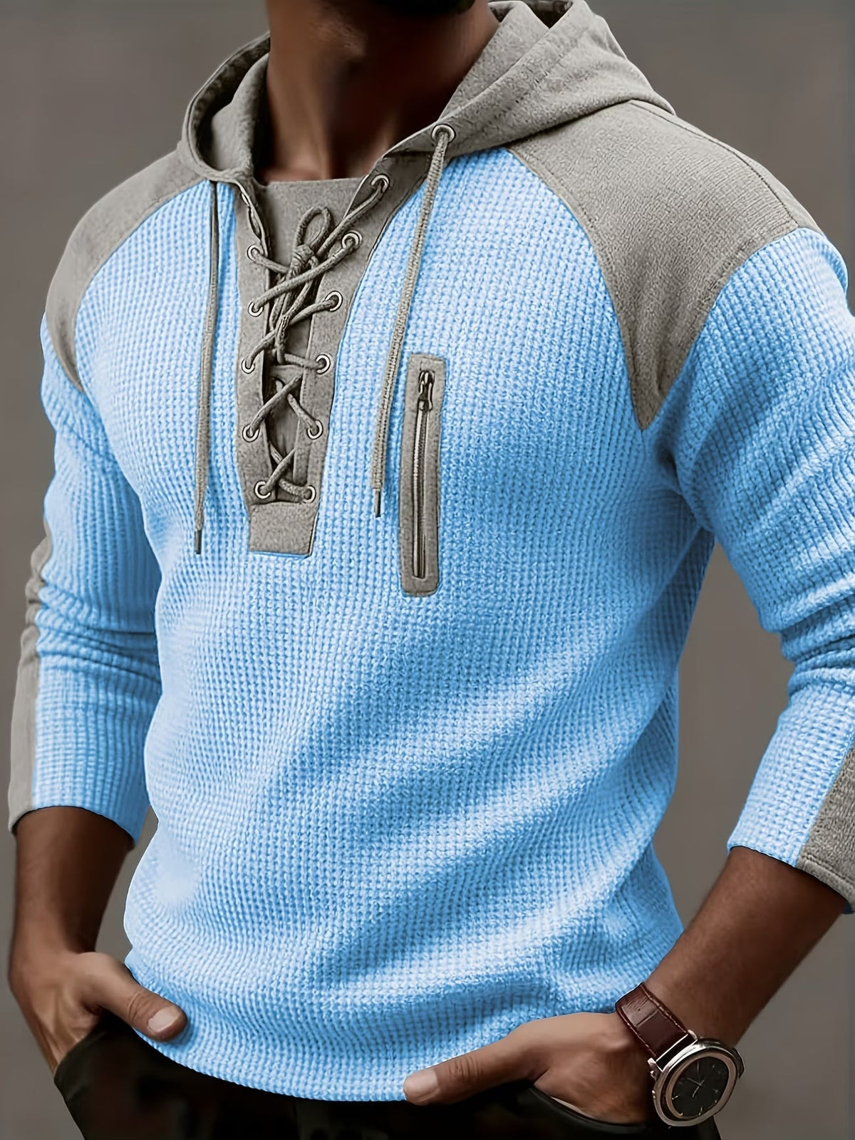 Varel | Maglione con cappuccio e texture a coste