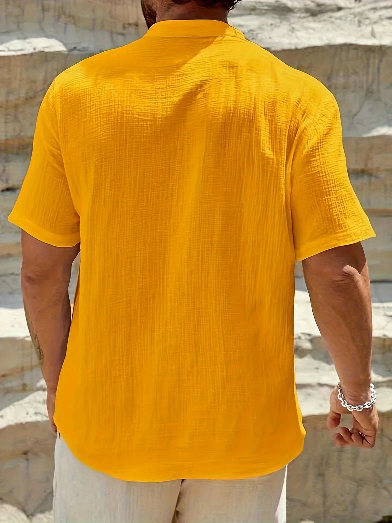 Varel | Camicia estiva elegante con colletto alto
