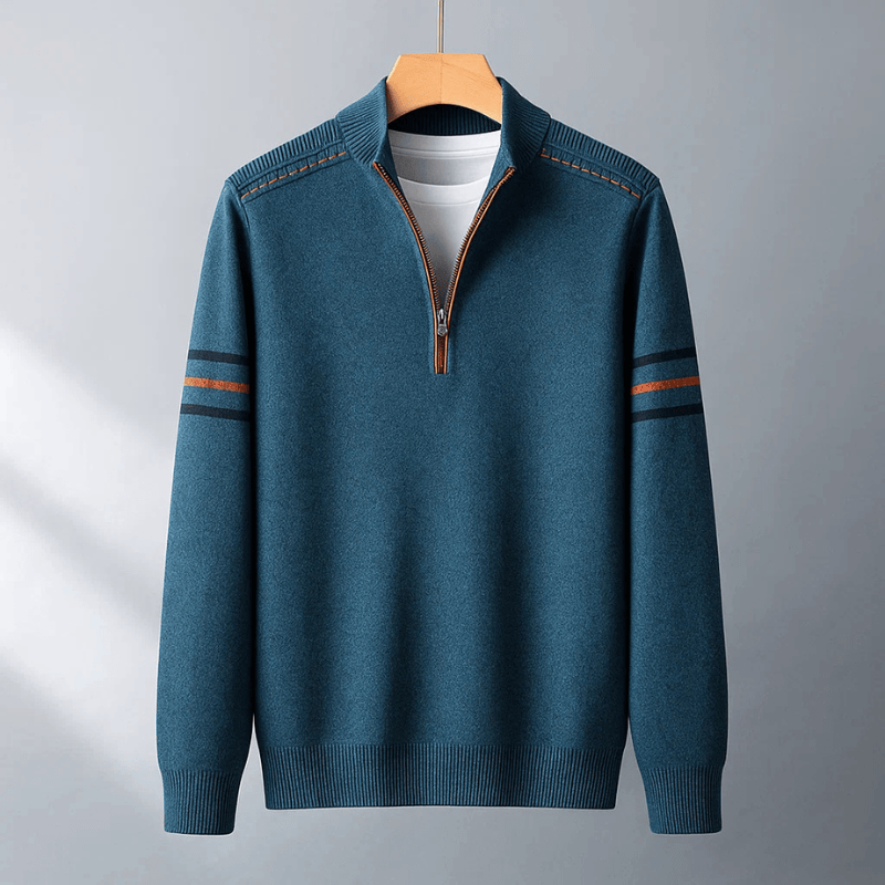 Varel | Maglione moderno a mezza zip