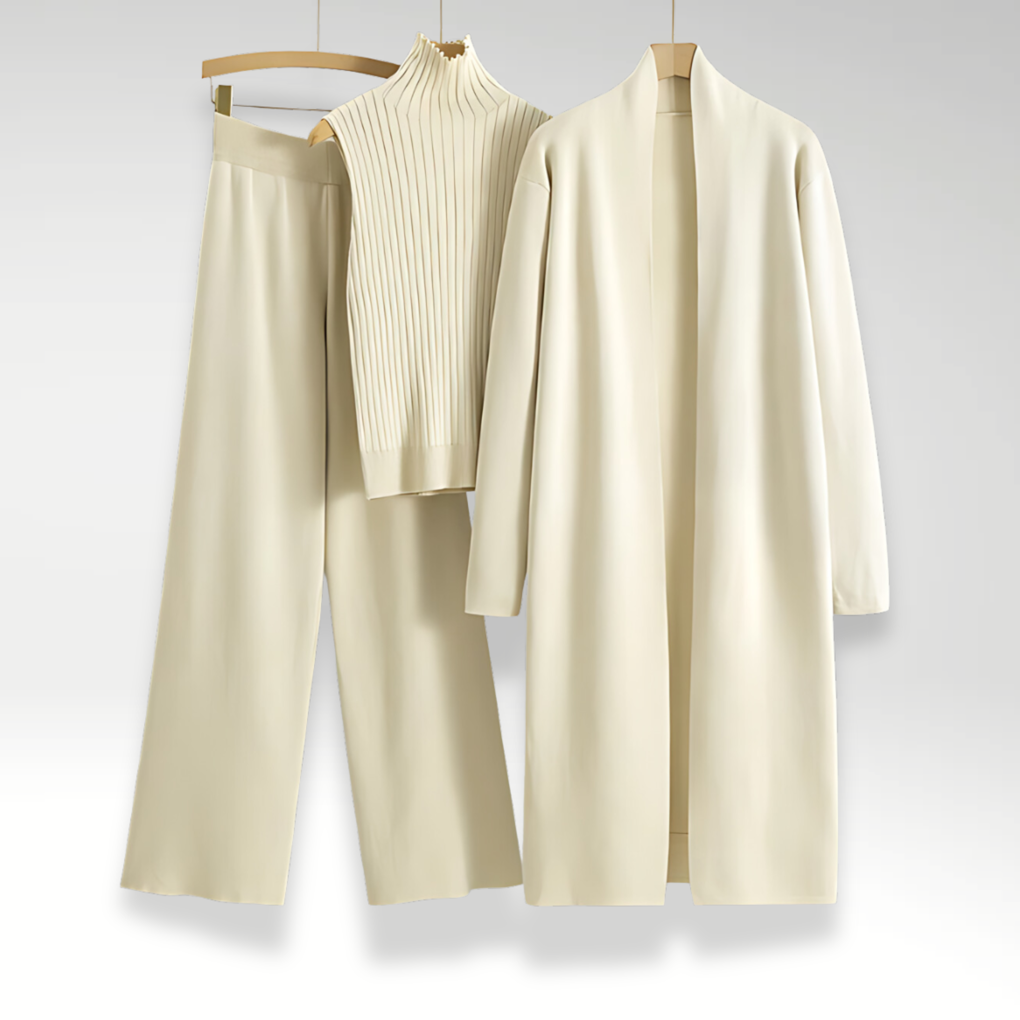 Varel | Completo tre pezzi in maglia Luxe