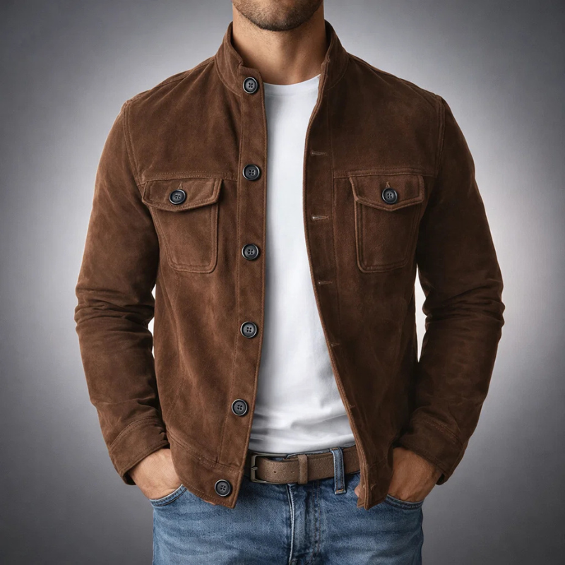 Varel | Bomber premium in camoscio