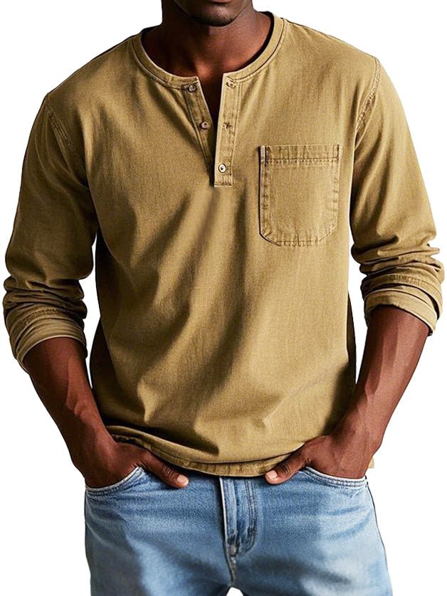 Varel | Camicia Vintage a Maniche Lunghe