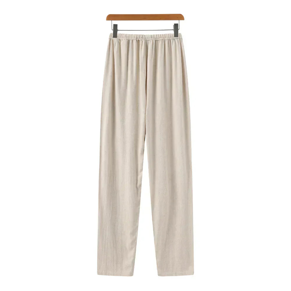 Varel | Pantaloni slim in lino