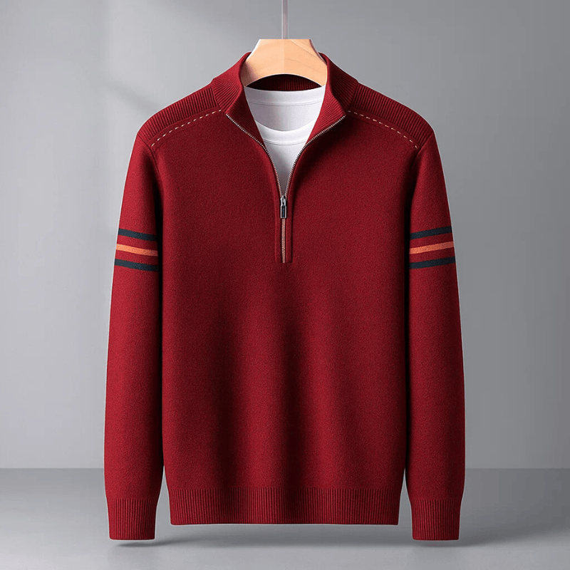 Varel | Maglione moderno a mezza zip
