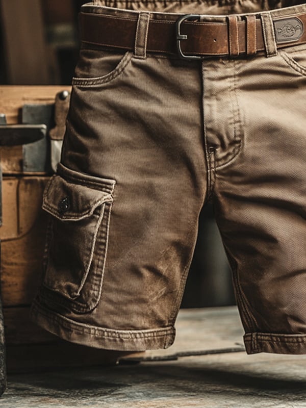 Varel | Pantaloni cargo corti rétro con molteplici tasche