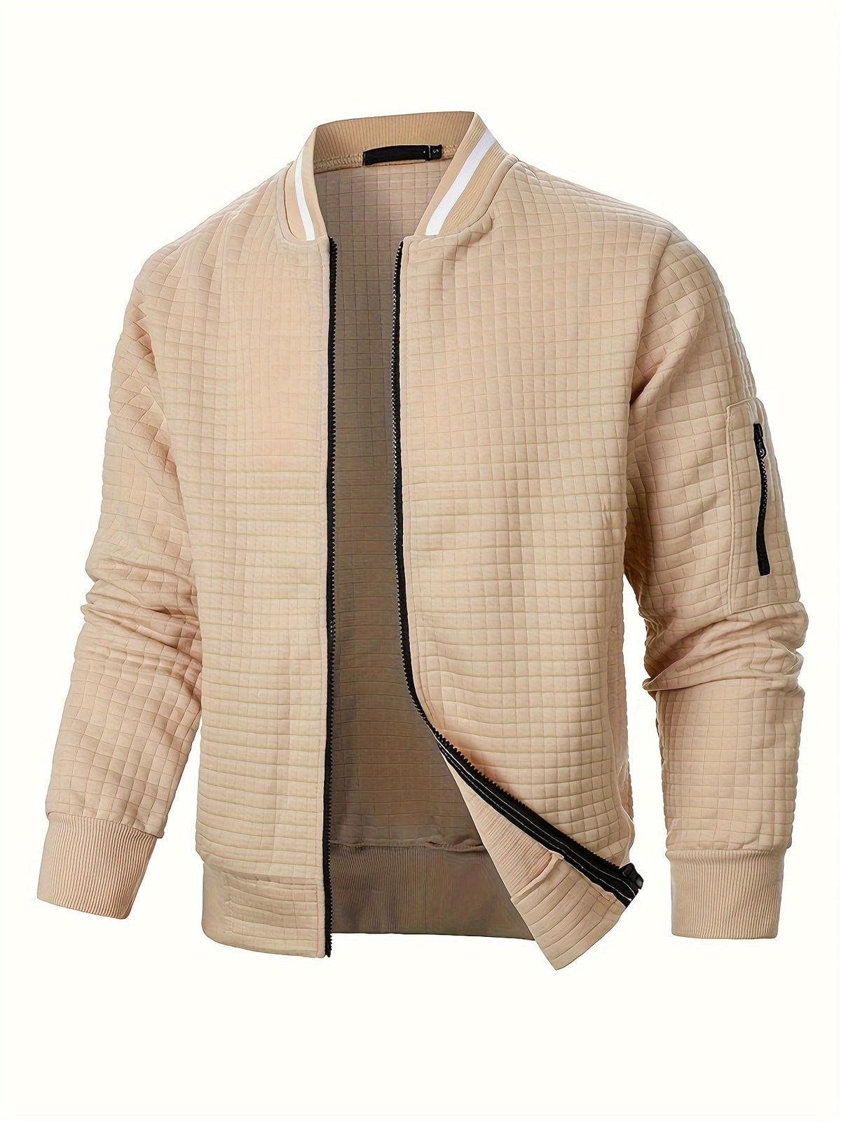 Varel | Giacca cardigan con collo rialzato e chiusura a zip
