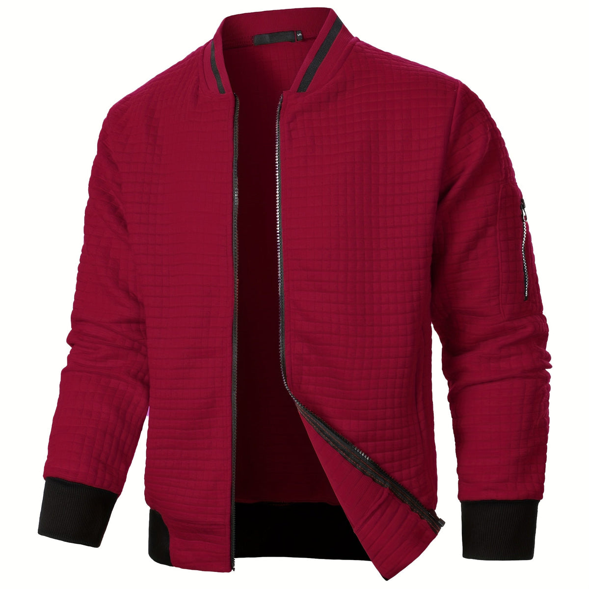 Varel | Giacca cardigan con collo rialzato e chiusura a zip