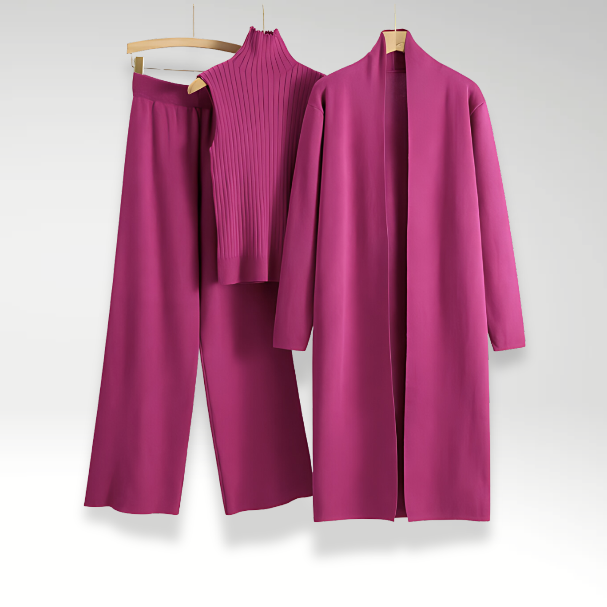 Varel | Completo tre pezzi in maglia Luxe