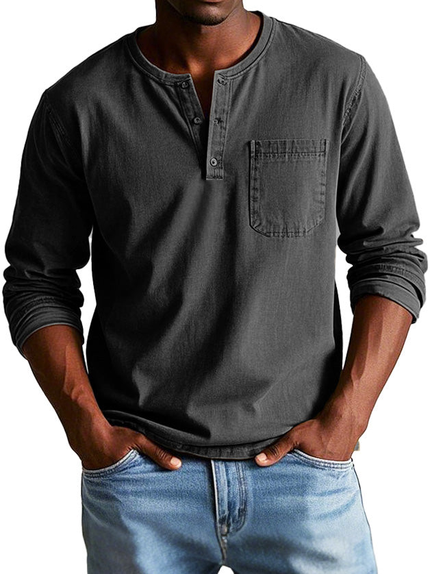 Varel | Camicia Vintage a Maniche Lunghe