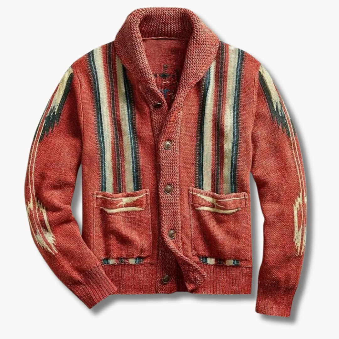 Varel | Cardigan comodo in maglia con collo a scialle