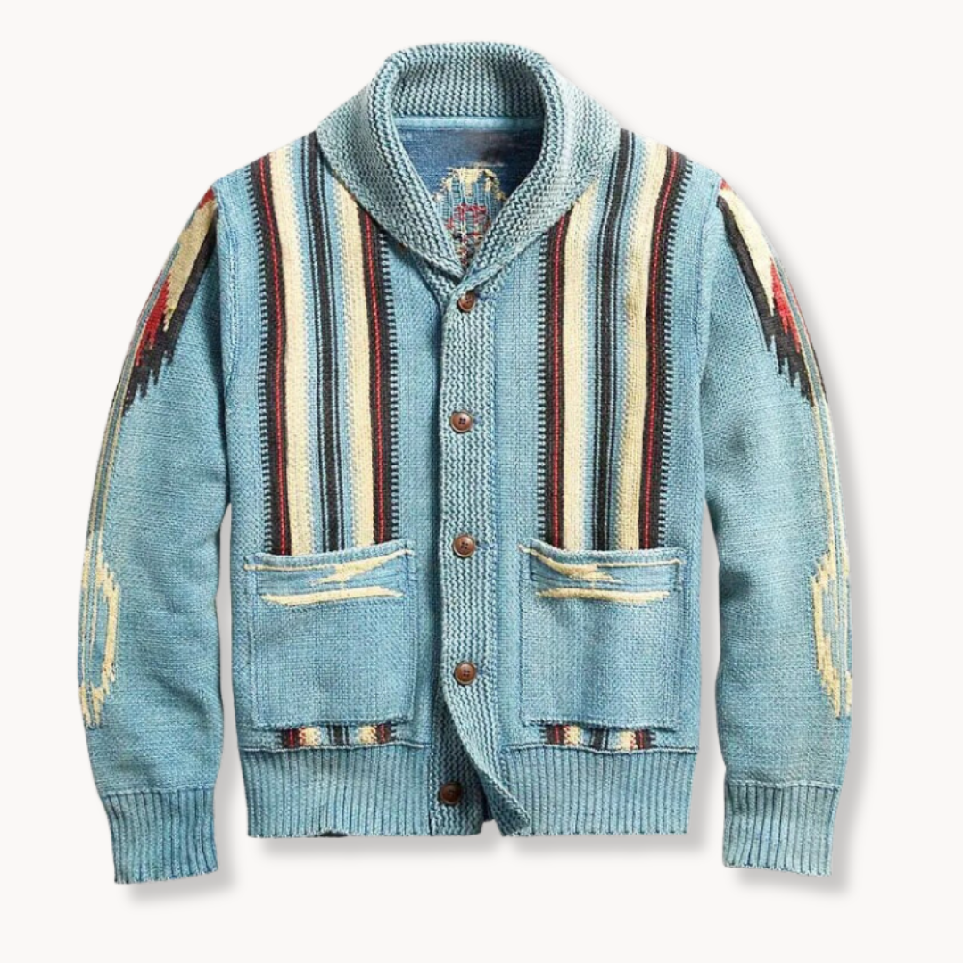Varel | Cardigan comodo in maglia con collo a scialle