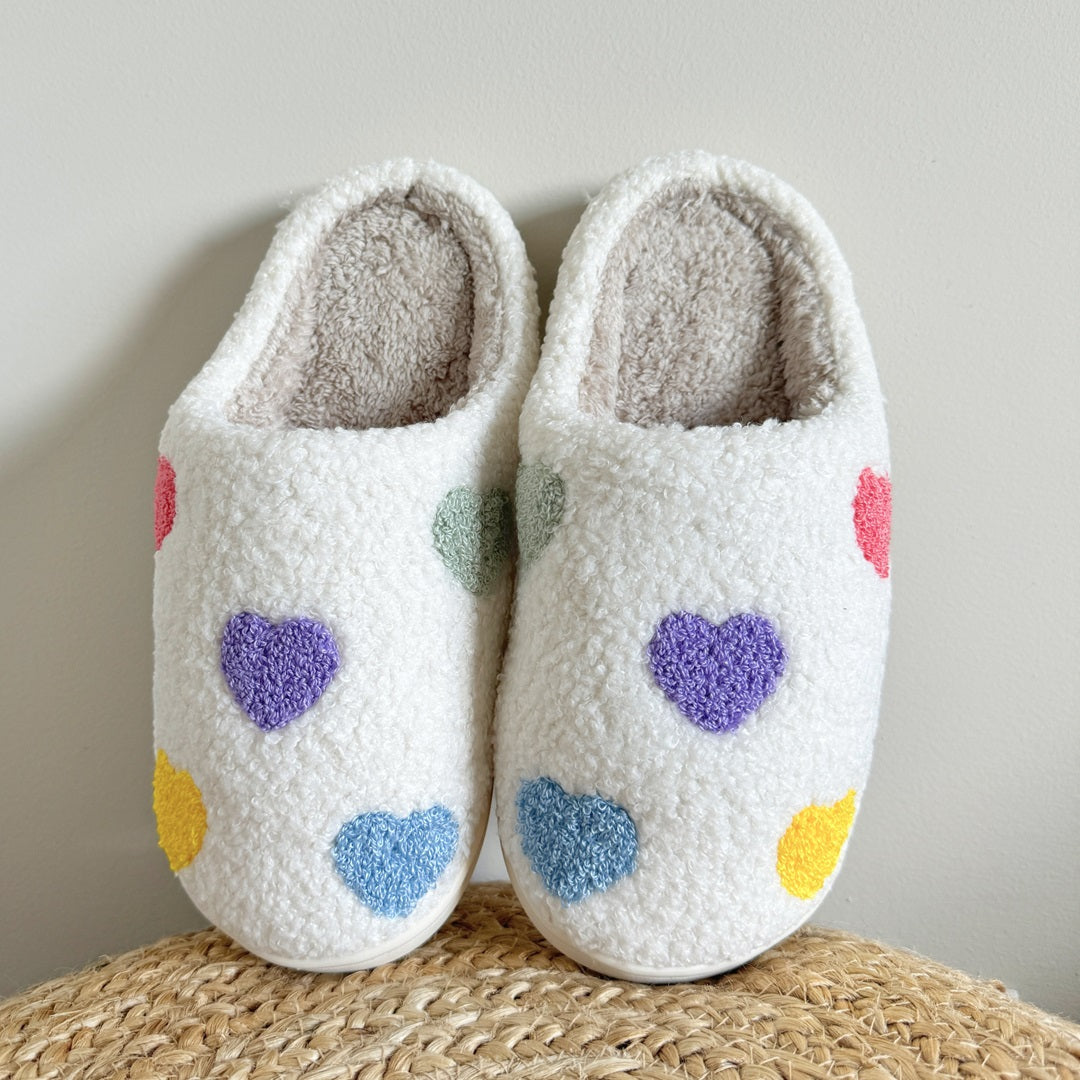 Varel | Pantofole Colorate a Forma di Cuore