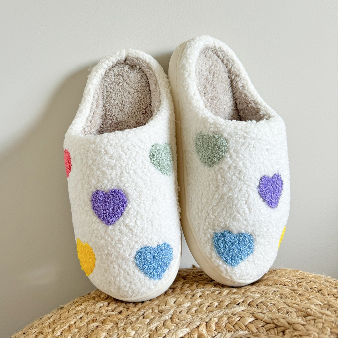 Varel | Pantofole Colorate a Forma di Cuore