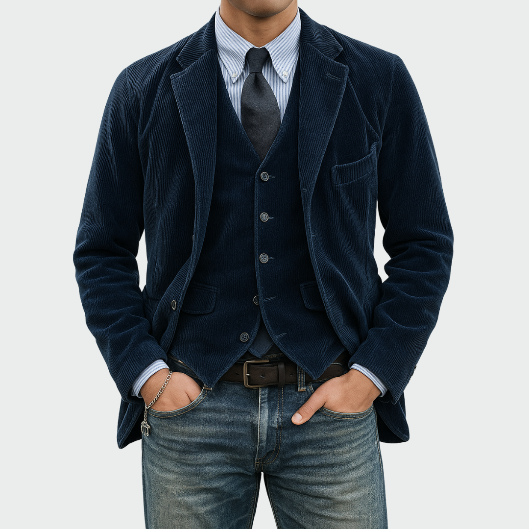 Varel | Blazer elegante da uomo con gilet