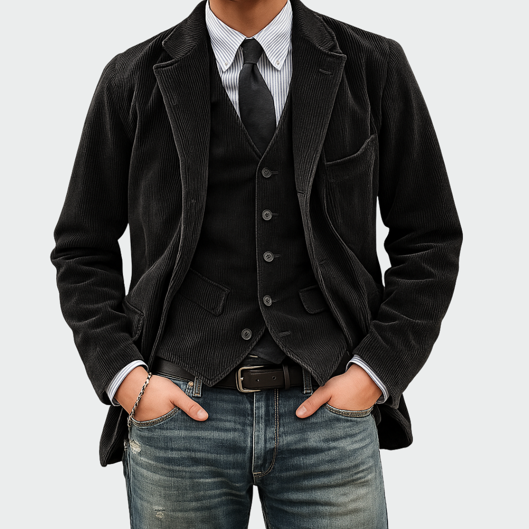 Varel | Blazer elegante da uomo con gilet