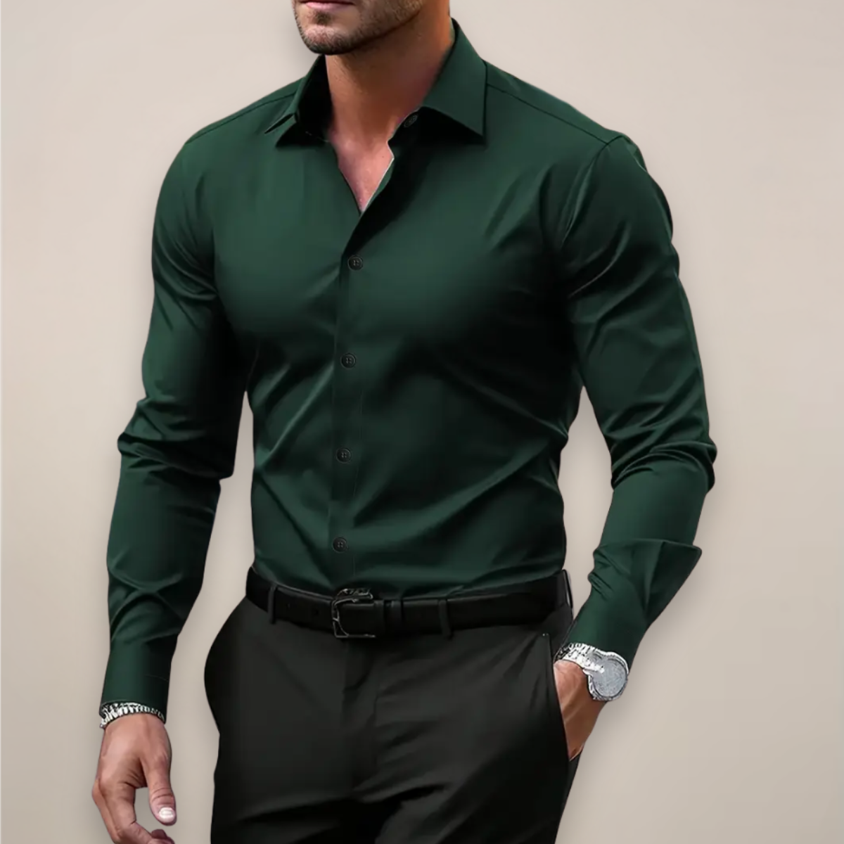 Varel | Camicia a maniche lunghe con bottoni