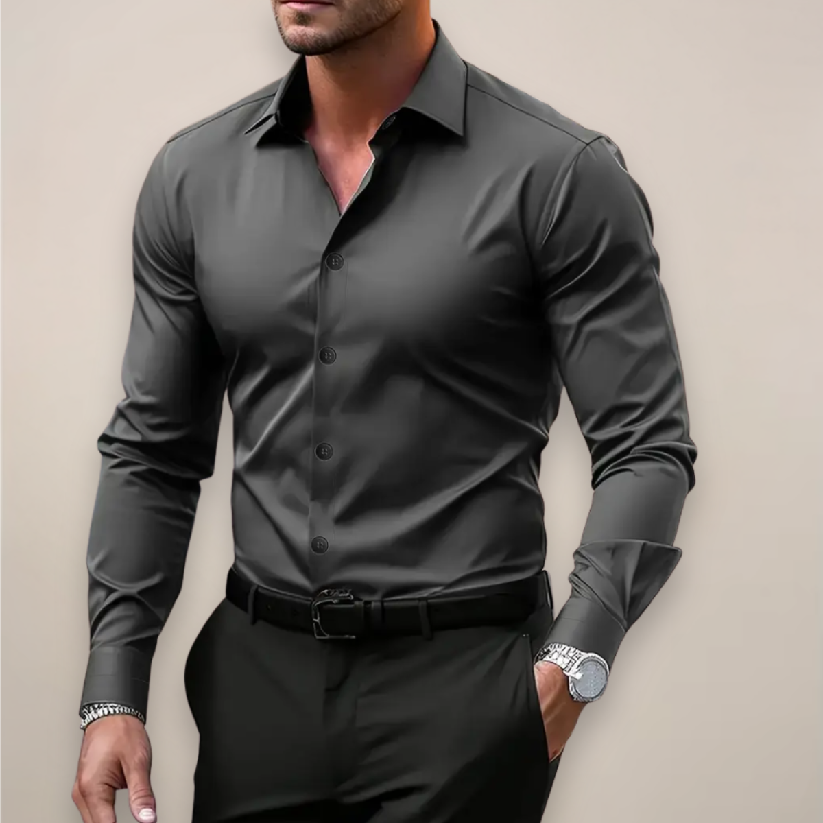Varel | Camicia a maniche lunghe con bottoni