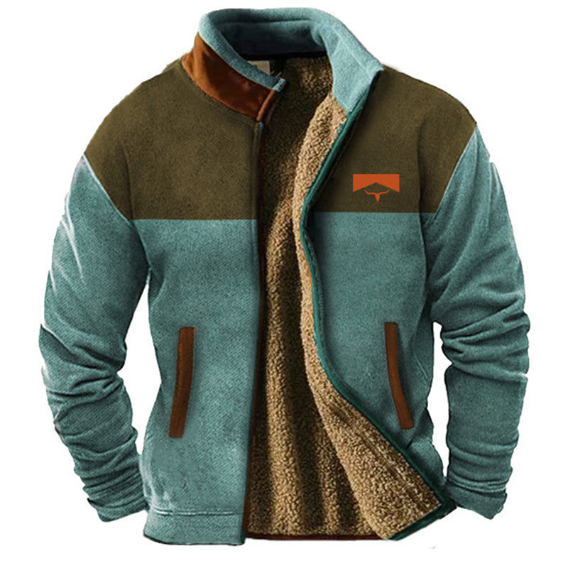 Varel | Giacca casual in pile da uomo