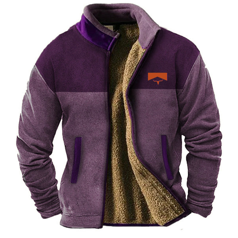 Varel | Giacca casual in pile da uomo