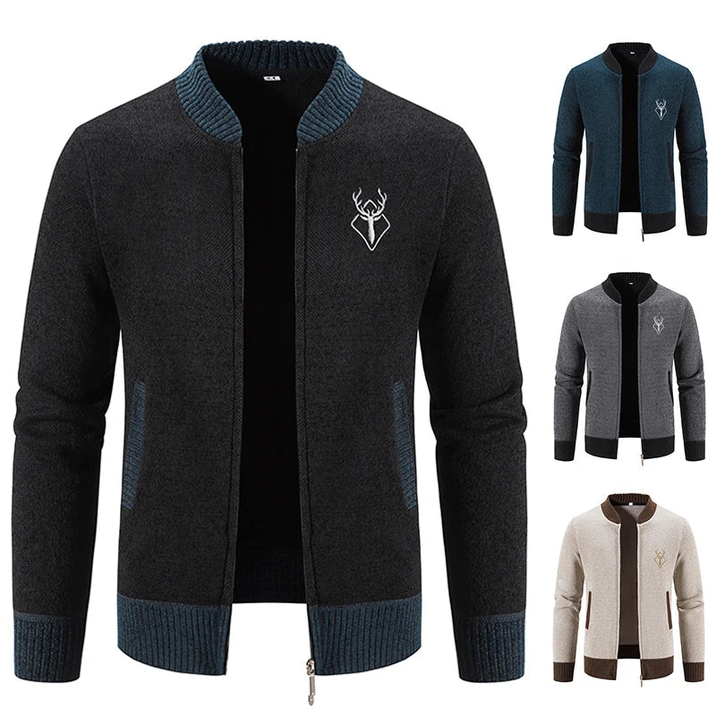 Varel | Gilet da uomo in maglia con dettaglio autunnale
