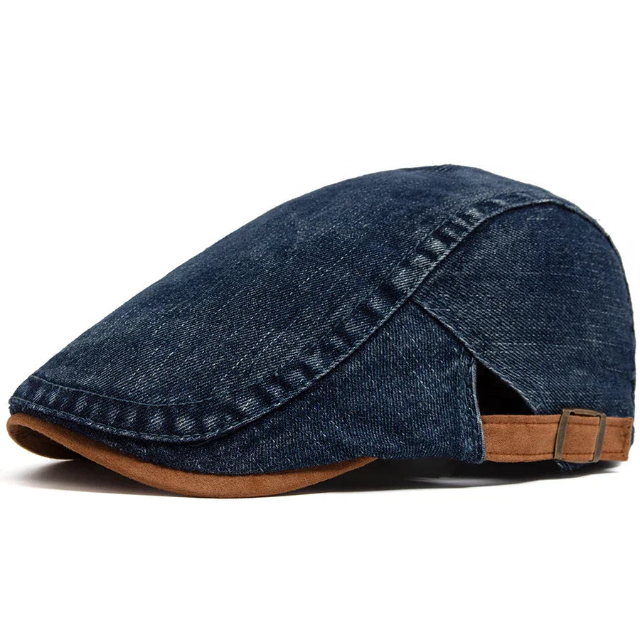 Varel | Berretto piatto premium in denim – stile senza tempo e comfort quotidiano
