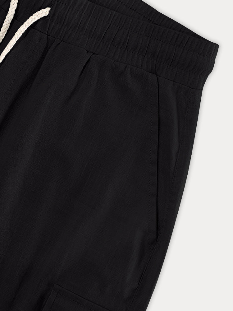 Varel | Pantaloni cargo corti in cotone essenziale