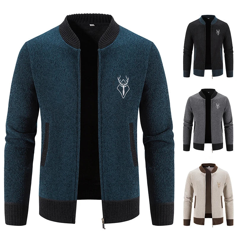 Varel | Gilet da uomo in maglia con dettaglio autunnale