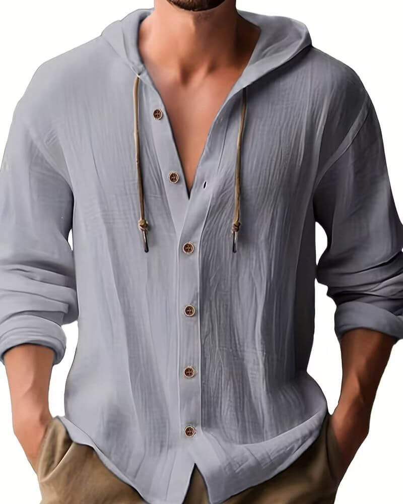 Varel | T-shirt con cappuccio a maniche lunghe
