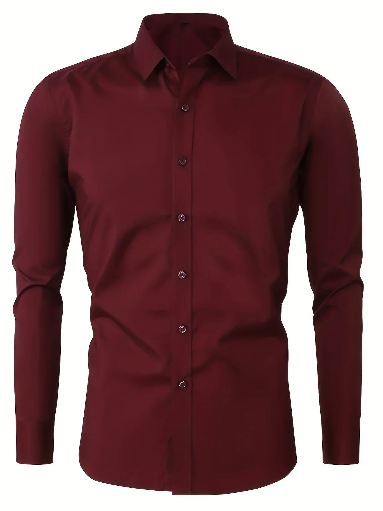Varel | Camicia elegante a maniche lunghe con bottoni
