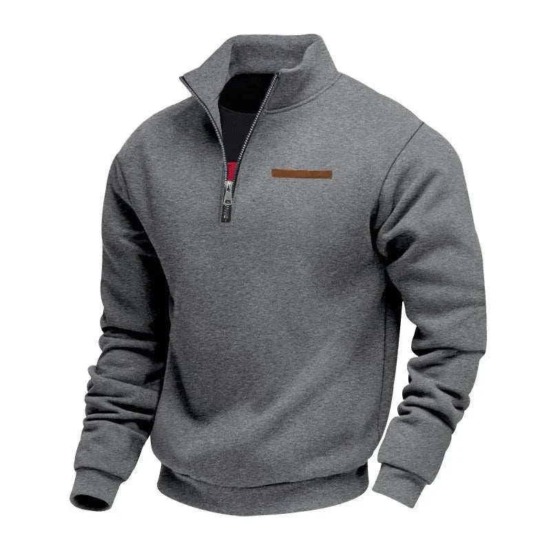 Varel | Maglione elegante con mezza zip