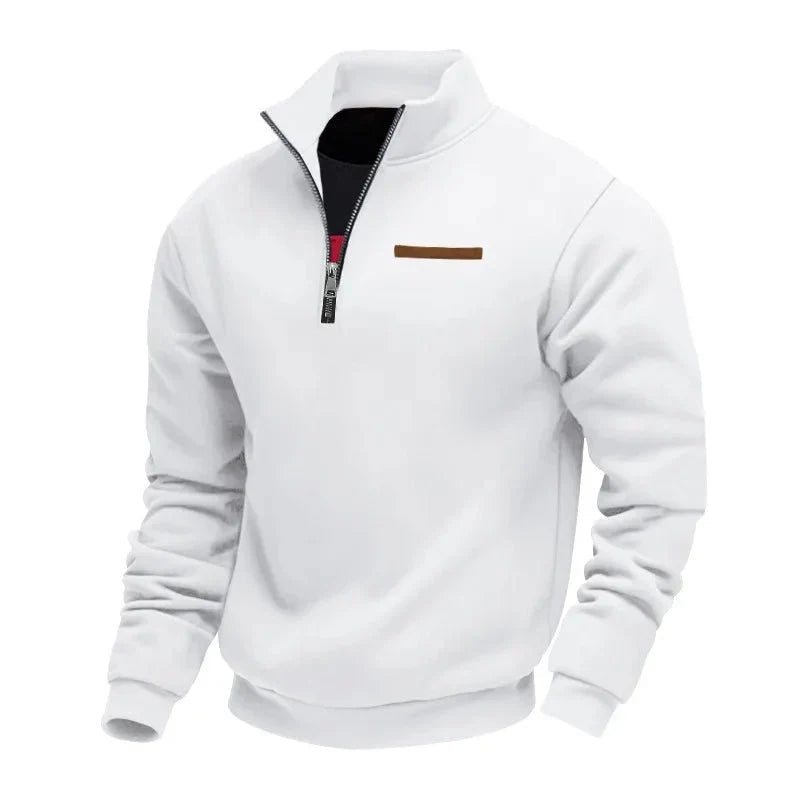 Varel | Maglione elegante con mezza zip