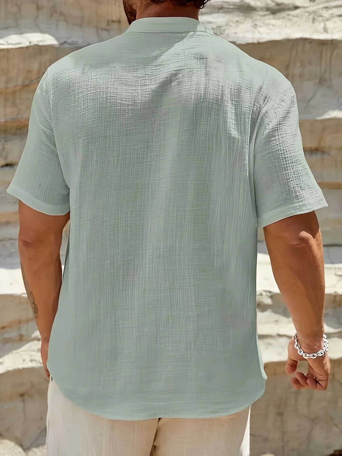 Varel | Camicia estiva elegante con colletto alto