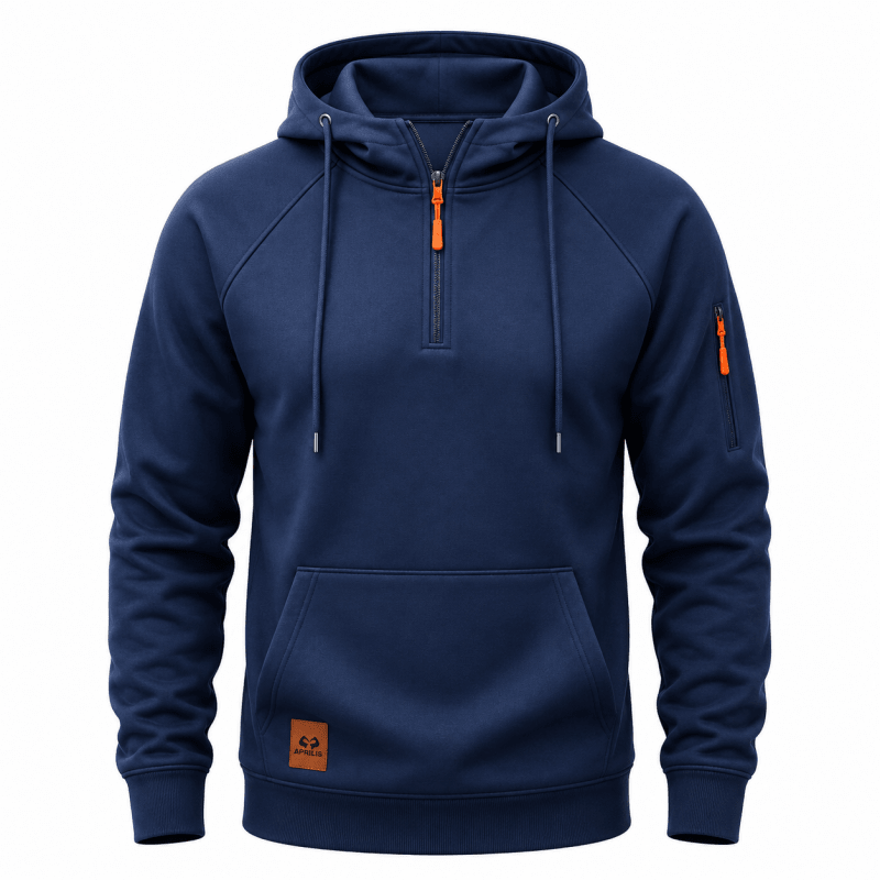 Varel | Felpa con cappuccio e zip fino al ginocchio