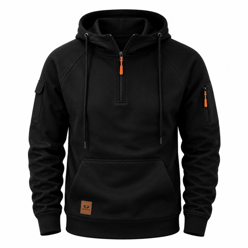 Varel | Felpa con cappuccio e zip fino al ginocchio