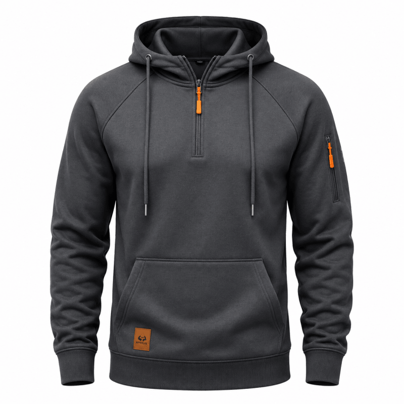 Varel | Felpa con cappuccio e zip fino al ginocchio