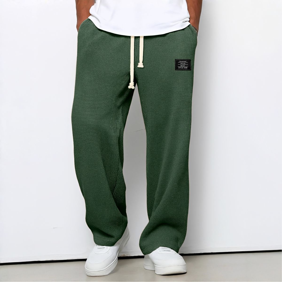 Varel | Pantaloni comodi da uomo dalla vestibilità ampia e vita regolabile