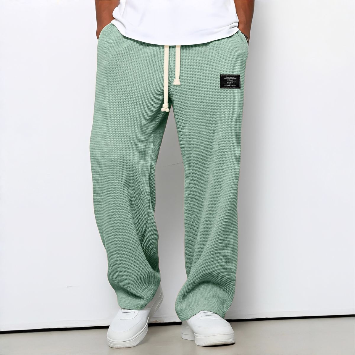 Varel | Pantaloni comodi da uomo dalla vestibilità ampia e vita regolabile