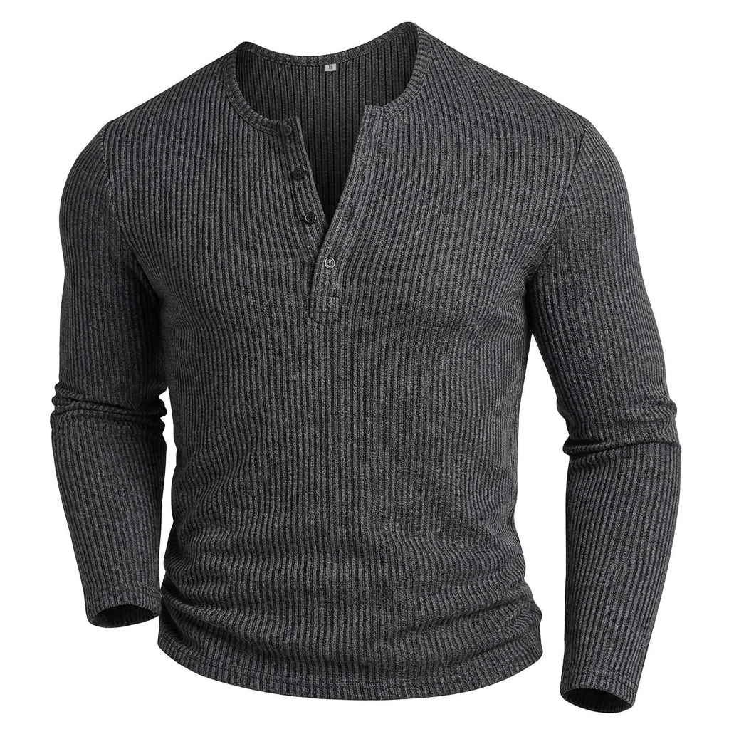 Varel | Camicia Henley invernale resistente
