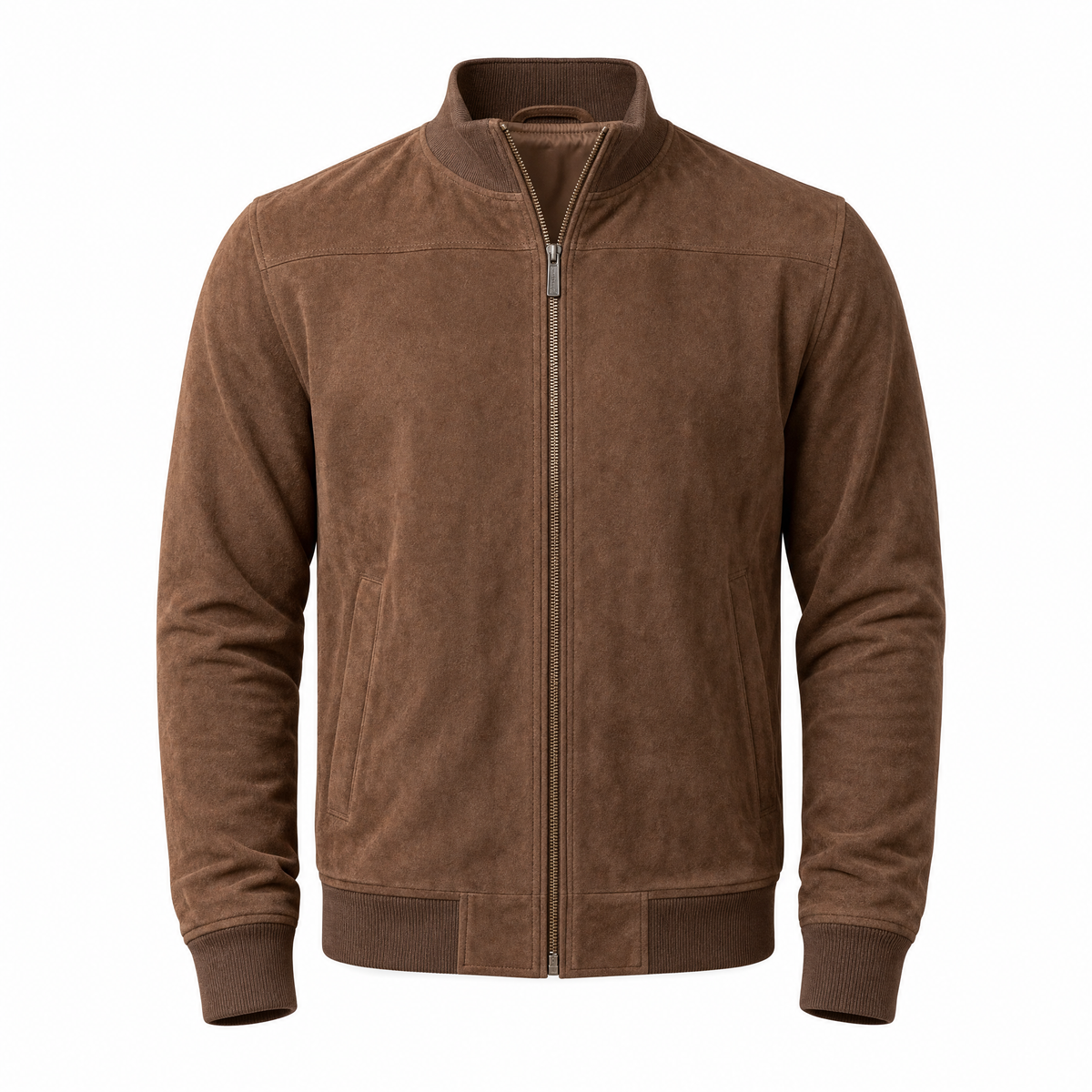 Varel | Giacca bomber in finta pelle scamosciata