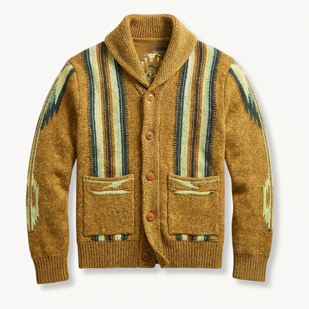 Varel | Cardigan comodo in maglia con collo a scialle