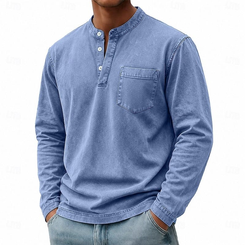 Varel | Henley a maniche lunghe Saltwater