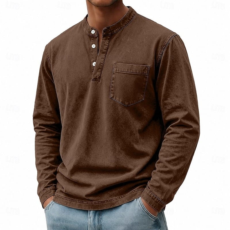 Varel | Henley a maniche lunghe Saltwater