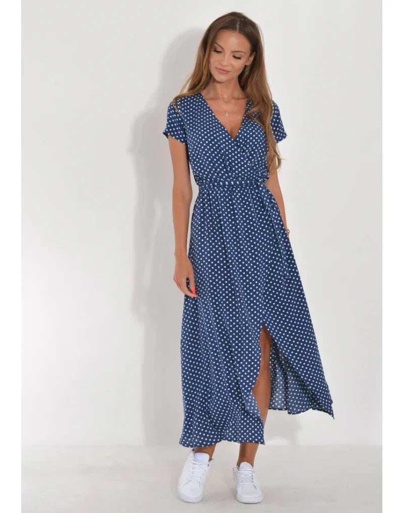 Varel | Abito elegante con scollatura a V e vestibilità modellante