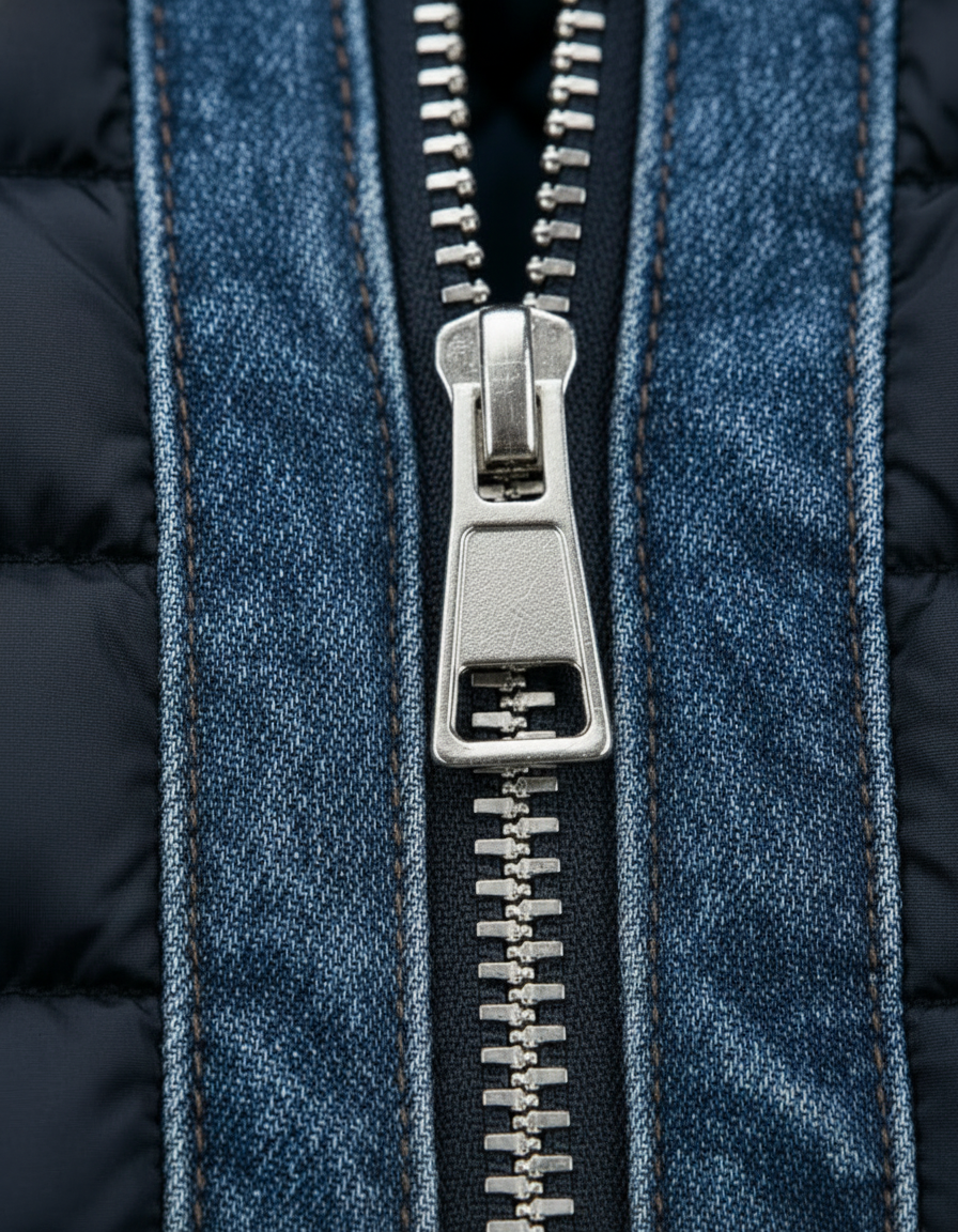 Varel | Giacca ibrida in denim trapuntato