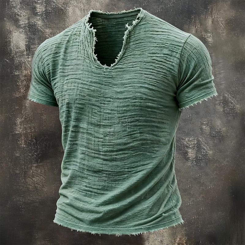 Varel | T-shirt Vintage con scollo a V