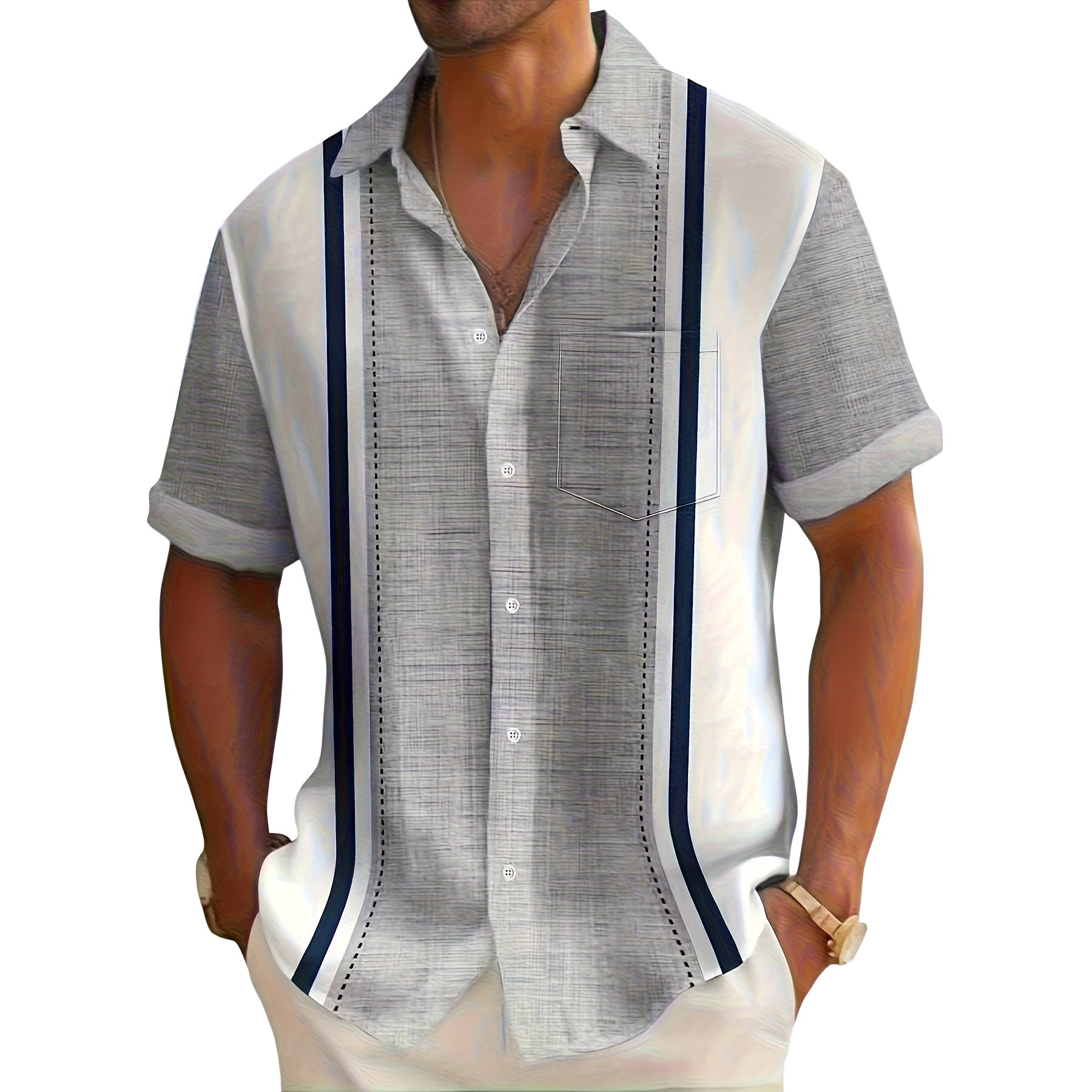 Varel | Camicia a righe stile vacanza
