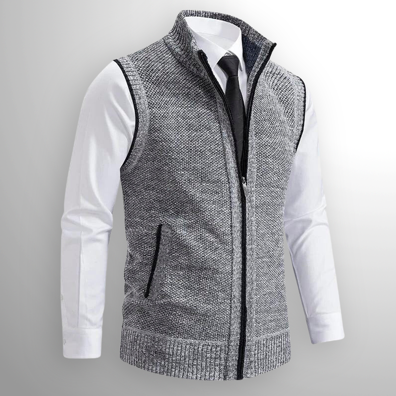 Varel | Gilet elegante con zip integrale