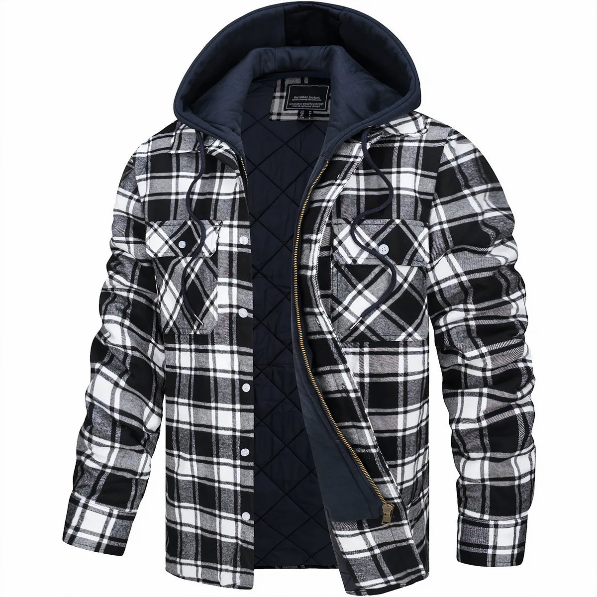 Varel | Giacca a quadri con zip