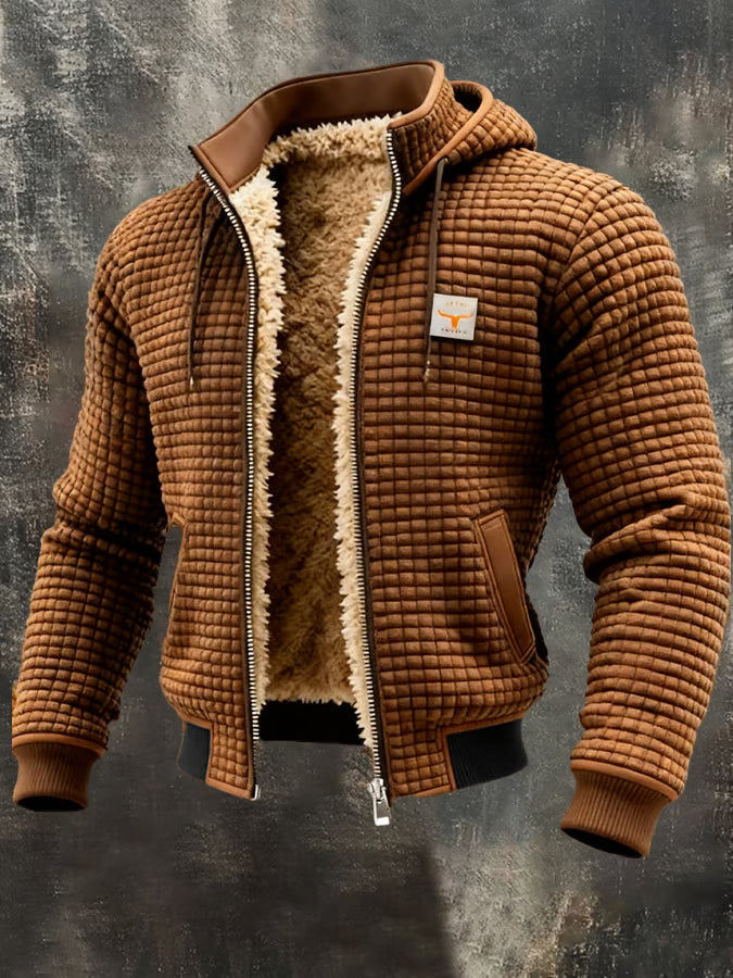 Varel | Giacca rétro con cappuccio e zip