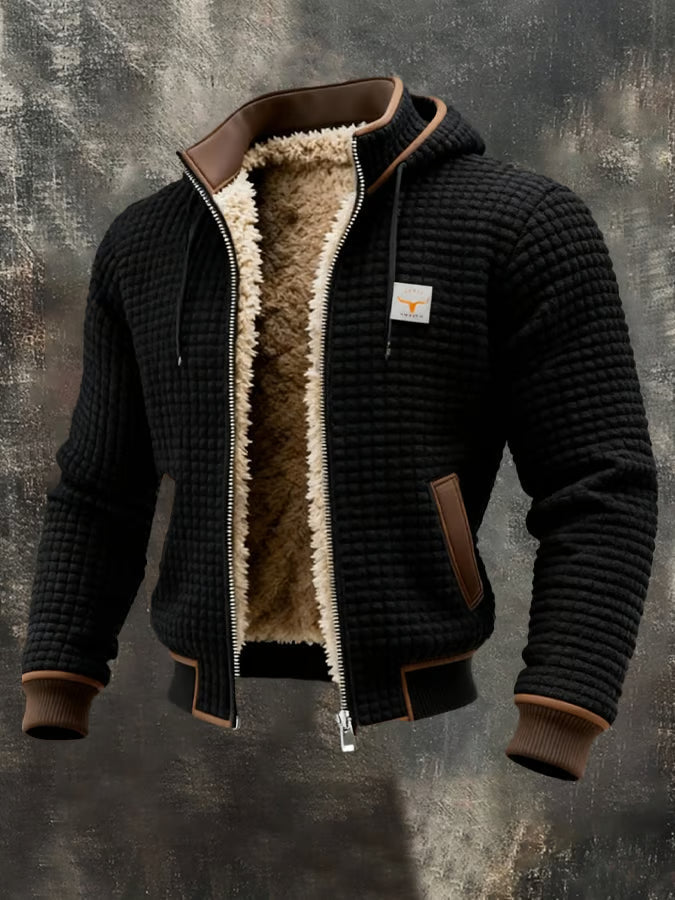 Varel | Giacca rétro con cappuccio e zip